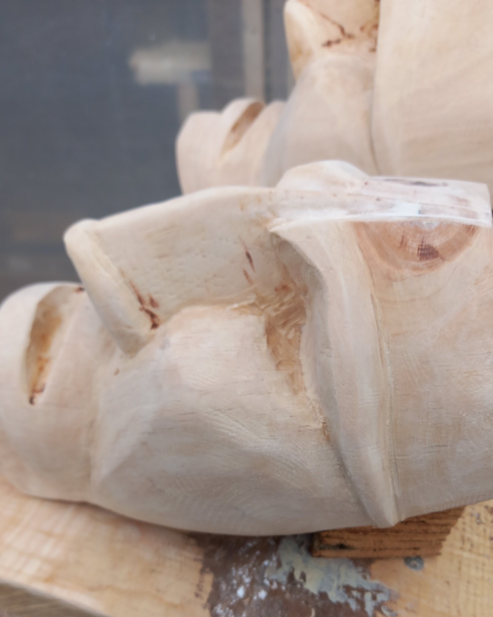 Maschere Mamuthones in Lavorazione